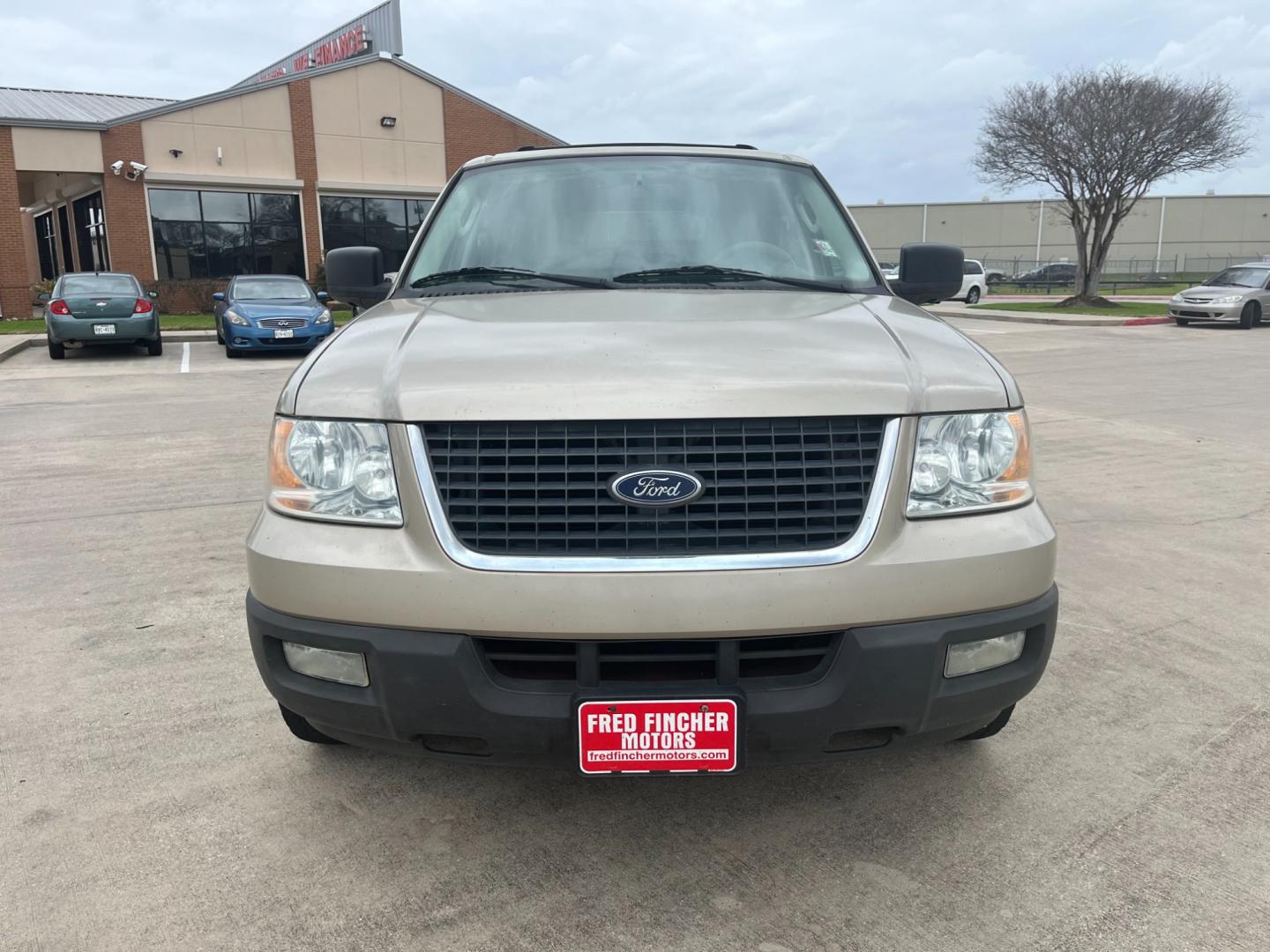 2004 GOLD /TAN Ford Expedition XLT 4.6L 2WD (1FMRU15W54L) with an 4.6L V8 SOHC 16V engine, 4-Speed Automatic Overdrive transmission, located at 14700 Tomball Parkway 249, Houston, TX, 77086, (281) 444-2200, 29.928619, -95.504074 - Photo#1